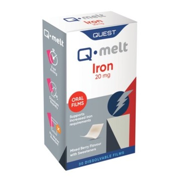 Quest Q-Melt Iron 20mg, 30 Dissolvable Films