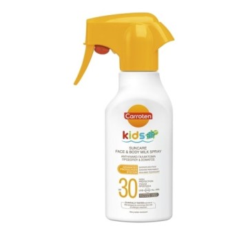 Carroten Kids Spray Qumështi për fytyrë dhe trup për kujdes nga dielli Spf 30 270 ml