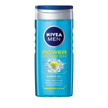 Nivea Men Power Fresh Shower Gel Body, Face & Hair 500ml
