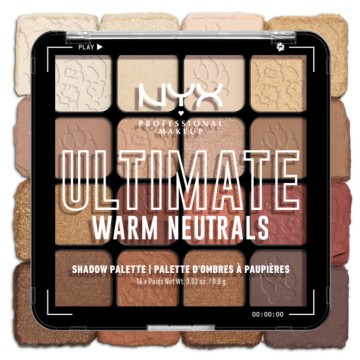 Nyx Professional Makeup Ultimate Eyeshadow Palette Warm Neutrals 16x0.8g