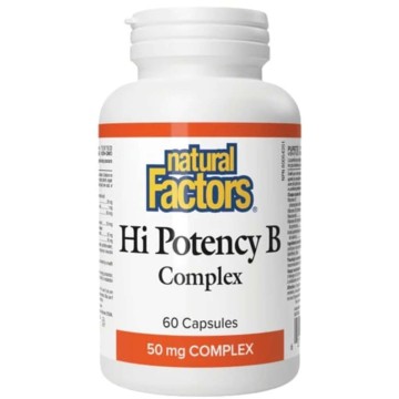 Natural Factors Hi Potency B Complex 50mg, 60 capsules Natural Factors Hi Potency B Complex 50mg, 60 capsules