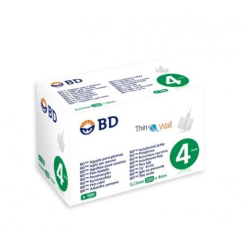 BD Medical Thin Wall Insulin Needles 4mm 100pcs