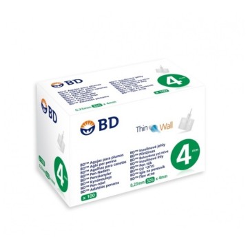 BD Medical Thin Wall Βελόνες Ινσουλίνης 4mm 100τμχ BD Medical Thin Wall Βελόνες Ινσουλίνης 4mm 100τμχ