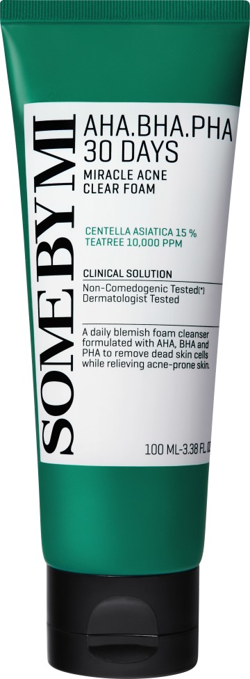 Some By Mi Aha-Bha-Pha 30 Days Miracle Acne Clear Foam 100ml Some By Mi Aha-Bha-Pha 30 Days Miracle Acne Clear Foam 100ml