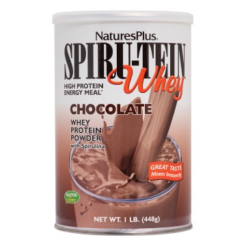 Natures Plus Spirutein Whey Chocolate 448G Natures Plus Spirutein Whey Chocolate 448G