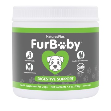 Natures Plus FurBaby Здравна добавка за подпомагане на храносмилането за кучета Хранителна добавка за кучета на прах 210g
