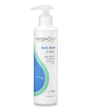 Hydrovit Anti-Acne Wash, Detergente per untuosità e acne 150 ml