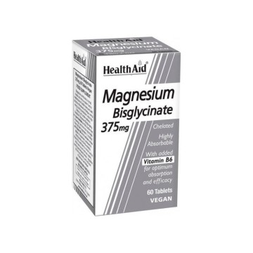 Health Aid Магнезиев бисглицинат 375 mg 60 табл
