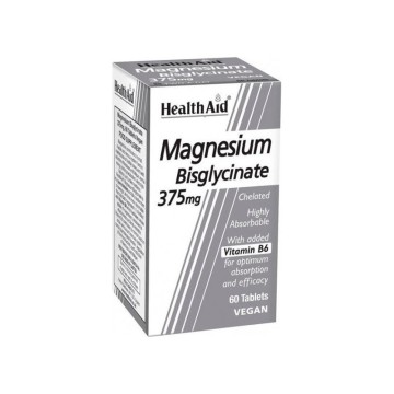 Health Aid Magnesium Bisglycinate 375mg 60 ταμπλέτες Health Aid Magnesium Bisglycinate 375mg 60 ταμπλέτες