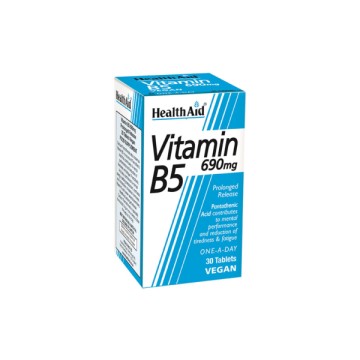 Health Aid Vitamin B5 690mg 30Tablets Health Aid Vitamin B5 690mg 30Tablets