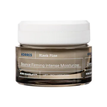 Korres Black Pine, Crème de Jour Raffermissante et Liftante pour Peaux Sèches et Ternes...