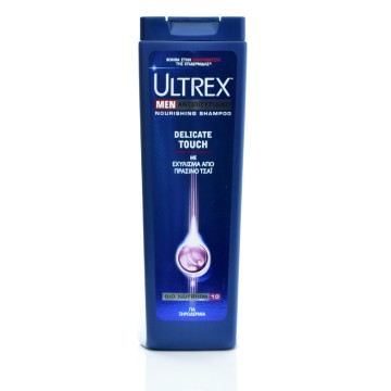 Ultrex Men Delicate Touch Shampoing Antipelliculaire Homme Peaux Sèches 400 ml