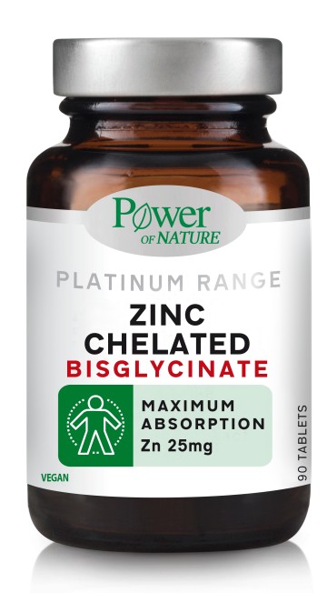 Power Health Zinc Chelated Bisglycinate 25mg 90 tablets Power Health Zinc Chelated Bisglycinate 25mg 90 tablets