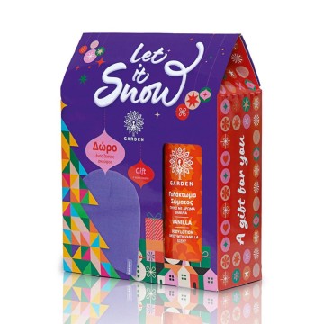 Garden Let it Snow Set Vanilla Body Lotion, 500ml & Purple Beanie