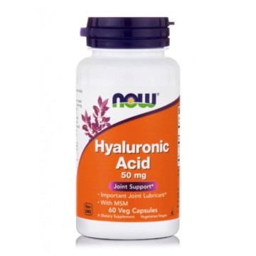 Now Foods Hyaluronic Acid 50mg 60 Φυτικές Κάψουλες Now Foods Hyaluronic Acid 50mg 60 Φυτικές Κάψουλες