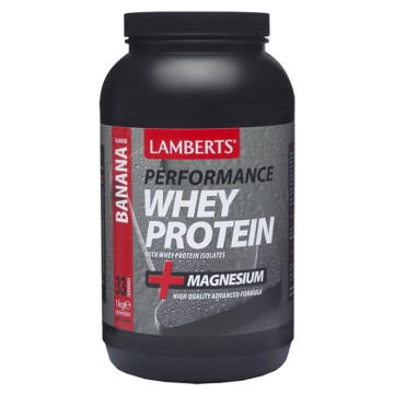 Lamberts Whey protein isolate Banana, Πρωτείνη Ορού Γάλακτος με γεύση Μπανάνα 1000gr