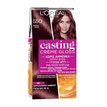 LOreal Paris Casting Creme Gloss No 550 Ακαζού 48ml LOreal Paris Casting Creme Gloss No 550 Ακαζού 48ml