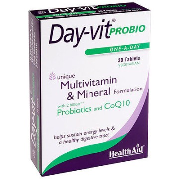 Health Aid Day-Vit Probio Multivitamines & Minéraux Formulation 30 comprimés