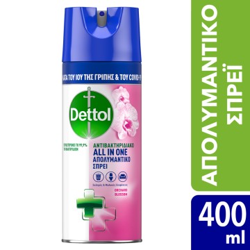 Dettol Spray Orchard Blossom, Dezinfektues Spray Antibakterial 400ml