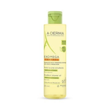 A-Derma Exomega Control Emollient Shower Oil Anti-Scratching 200ml A-Derma Exomega Control Emollient Shower Oil Anti-Scratching 200ml