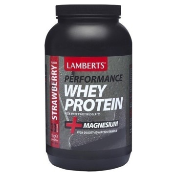 Lamberts Performance Whey Protein avec Magnésium, Saveur Fraise 1000gr
