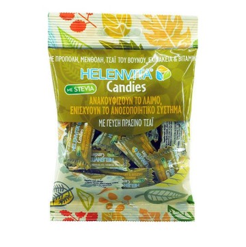 Helenvita Candies, Καραμέλες για τον Λαιμό με Γεύση Πράσινο Τσάι 20τμχ Helenvita Candies, Καραμέλες για τον Λαιμό με Γεύση Πράσινο Τσάι 20τμχ