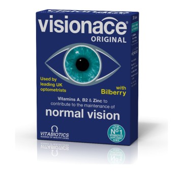 Vitabiotics Visionace, Supplément Nutritionnel pour Maintenir une Bonne Vision 30Tabs