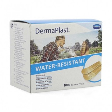 Hartmann DermaPlast Résistant à l'eau 25mm x 72mm 100 pièces