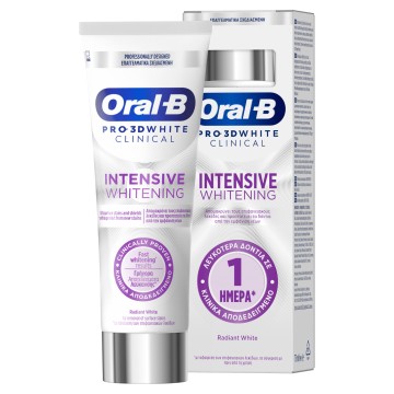 Oral-B Pro 3D White Clinical Intensive Whitening Oδοντόκρεμα, 75ml Oral-B Pro 3D White Clinical Intensive Whitening Oδοντόκρεμα, 75ml