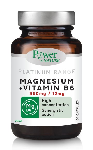 Power of Nature Platinum Range Magnesium 350mg & Vitamin B6 12mg 30... Power of Nature Platinum Range Magnesium 350mg & Vitamin B6 12mg 30...