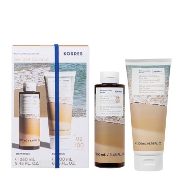Korres Promo Sea Salt Coconut with Shower Gel, 250ml & Body Milk, 2...