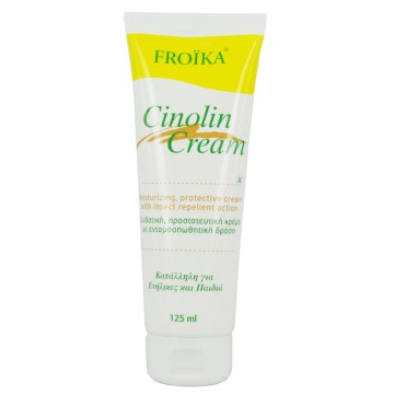 Froika Cinolin Cream, Crème Protectrice Hydratante à Action Insectifuge 125 ml