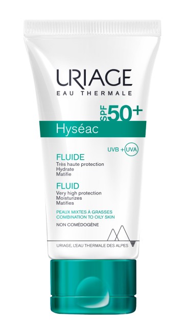 Uriage Hyseac Fluide SPF50+ Ενυδατική Κρέμα για Μικτό/Λιπαρό Δέρμα ...