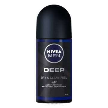 Nivea Men Deep Deodorant Anti-Perspirant Αποσμητικό Roll-On 50ml