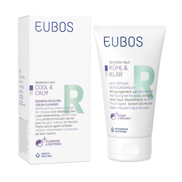 Eubos Cool & Calm Detergente crema antiarrossamento 150 ml