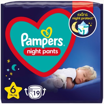 Pampers Night Pants No6 (15+kg) 19 pz
