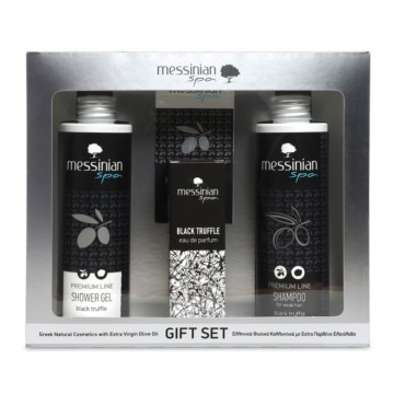 Messinian Spa Promo Gel doccia al tartufo nero 300ml & Shampoo 300ml & Eau de Parfum 50ml