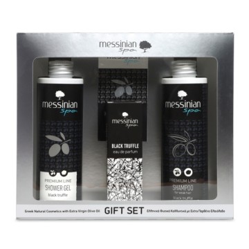 Messinian Spa Promo Black Truffle Duschgel 300 ml & Shampoo 300 ml & Eau de Parfum 50 ml