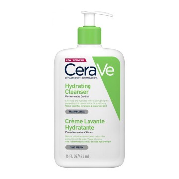 CeraVe Hydrating Cleanser Увлажняющий очищающий крем для лица и тела 473мл