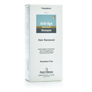 Frezyderm Anti-Age Shampoo, Шампунь для зрелых, Ломких и состаренных волос 200мл