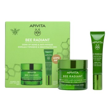 Apivita Promo Bee Radiant Ελαφριάς Υφής 50ml & Κρέμα Ματιών, 15ml