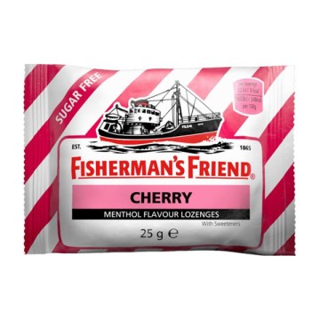 Бонбони Fishermans Friend Cherry за раздразнено гърло и кашлица 25гр