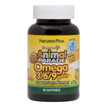 Natures Plus Animal Parade Omega 3/6/9 Junior 90 Softgels Natures Plus Animal Parade Omega 3/6/9 Junior 90 Softgels