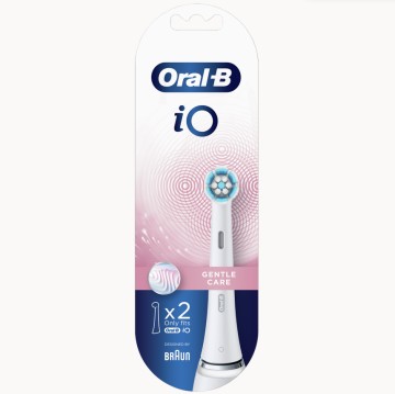 Oral-B iO Gentle Care Têtes de brosse blanches 2 pcs