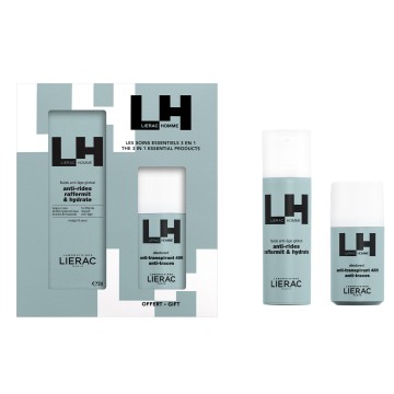 Lierac Homme Promo Global Fluid kundër plakjes, 50 ml dhe deodorant, 50 ml