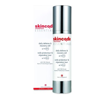 Skincode Daily Defense & Recovery Veil SPF30, idratante, lenitivo e antietà 50 ml