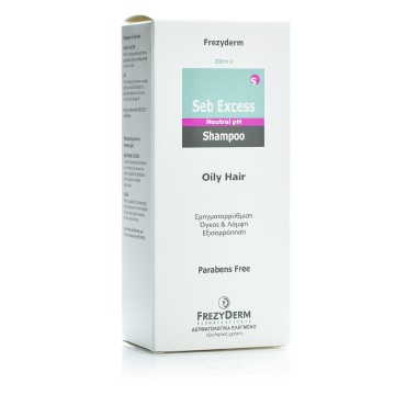 Frezyderm Seb Excess Shampoo, Шампунь для жирных, тяжелых, тусклых волос 200мл