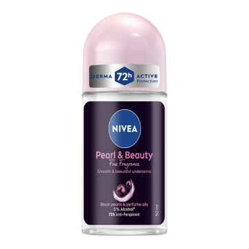 Nivea Pearl & Beauty Fine Fragrance Roll-On Deodorant 72h, 50ml Nivea Pearl & Beauty Fine Fragrance Roll-On Deodorant 72h, 50ml