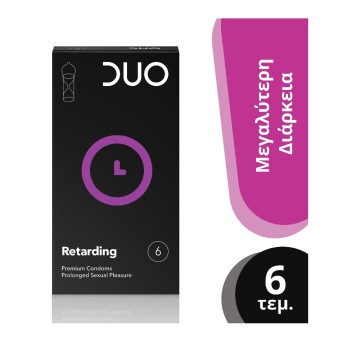 Prezervativë DUO Premium Retarder me Retarder 6 copë