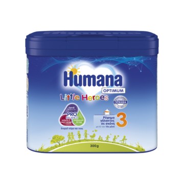 Humana 3 Optimum Little Heroes 12m+, Ρόφημα Γάλακτος σε Σκόνη, 300g Humana 3 Optimum Little Heroes 12m+, Ρόφημα Γάλακτος σε Σκόνη, 300g